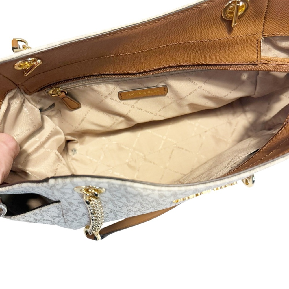 Michael Kors Jet Set Large Signature Logo‎ Shoulder Bag - Picture 8 of 11